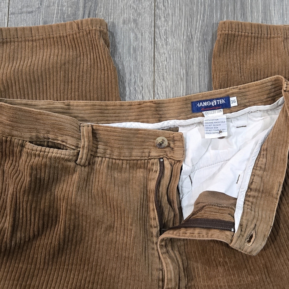 Hang Ten Men's Tan Corduroy Trousers - Picture 4 of 4